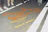 chalk outline